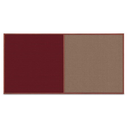 United Visual Products Enclosed Corkboard, 3 Door, 96"x48", 4" Fra, UV3413-BRONZE-CLOUD UV3413-BRONZE-CLOUD